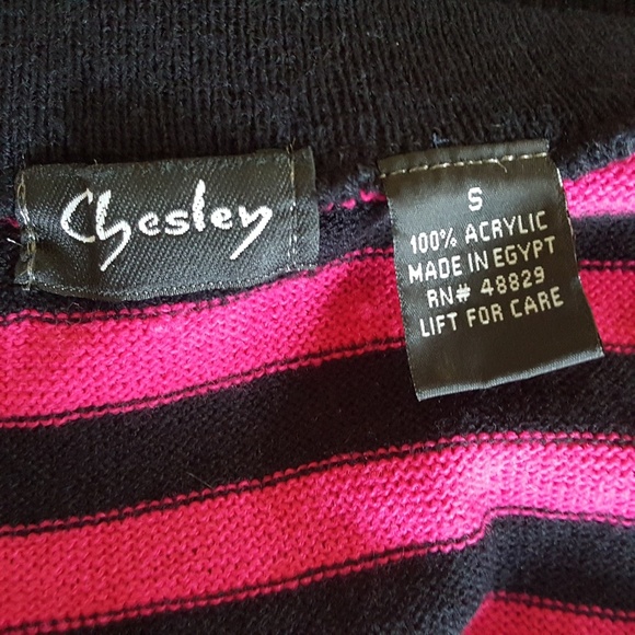 Chesley Women's Sweater, Pink, Black, Size Small - Picture 3 of 3